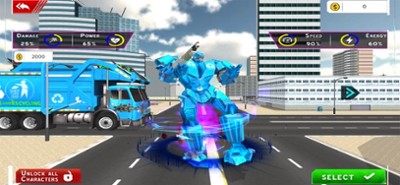 Garbage Robot Truck War Image