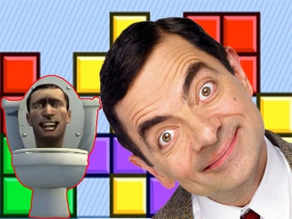 Mr Bean &amp; Skibidi Tetris Game Cover