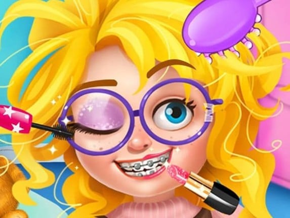 Nerdy Girl Makeup Salon Game Cover