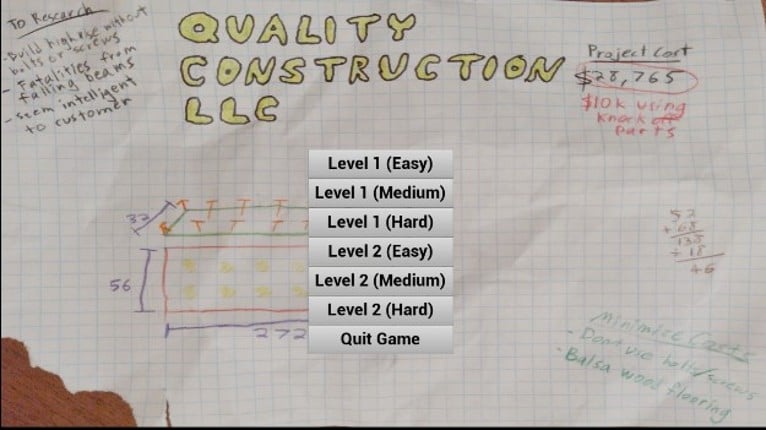 Quality Construction LLC Game Cover