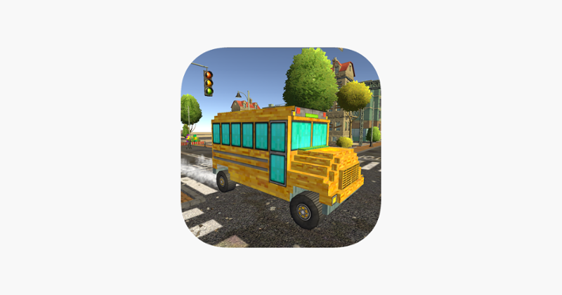 Pixel School Bus Free Style Driving Game Cover
