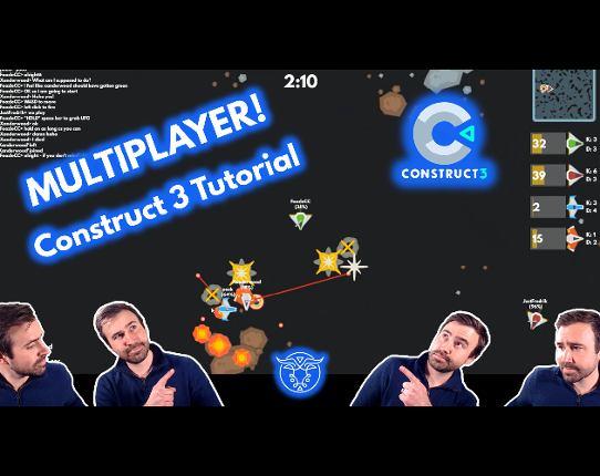 UFO Oddball! Multiplayer Construct 3 Game + Tutorial Game Cover