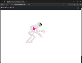 ☠ Skeletons + Heart ❤ <an html adventure!/> Image