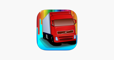 Cute Car Trucks Coloring Book Game Image