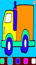 Cute Car Trucks Coloring Book Game Image