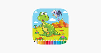 Dinosaur Farm Coloring Book - Activities for Kid Image