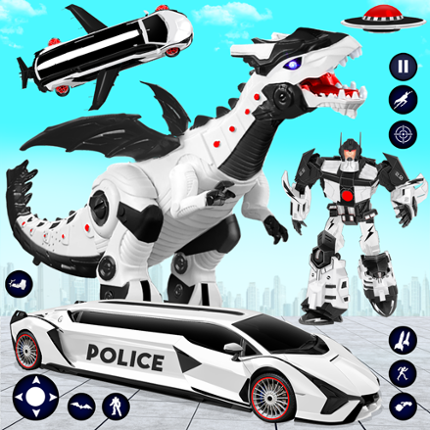 Limo Car Dino Robot Car Game Game Cover