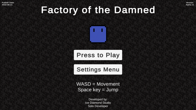 Factory of the Damned Game Cover