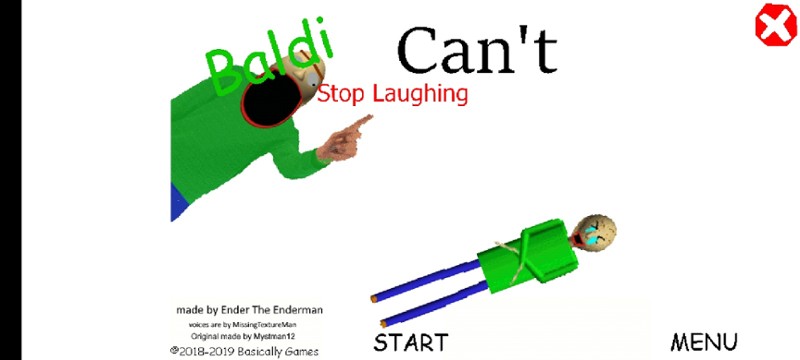 Baldi's Can't Stop Laughing Android Port Game Cover