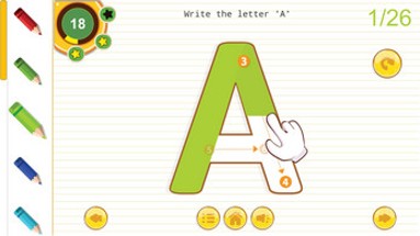 Easy Alphabet Tracing Image