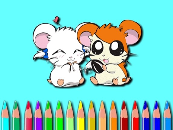 Hamster Coloring Book Game Cover