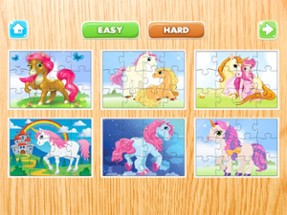 Horse Puzzle Games Free - Pony Jigsaw Puzzles for Kids and Toddler - Preschool Learning Games Image
