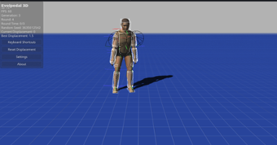 Evolpedal 3D: Walking Evolution Simulation Image