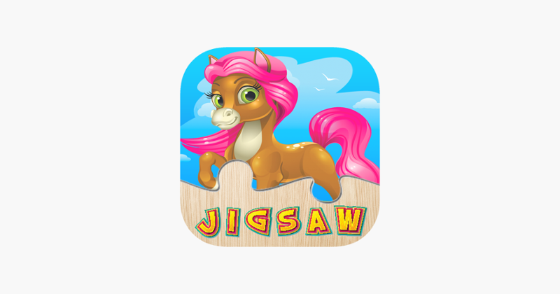 Horse Puzzle Games Free - Pony Jigsaw Puzzles for Kids and Toddler - Preschool Learning Games Game Cover