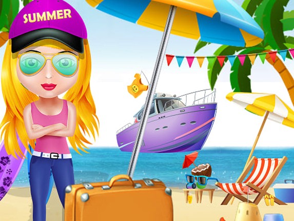 Girl Summer Vacation Beach Dress up Game Cover