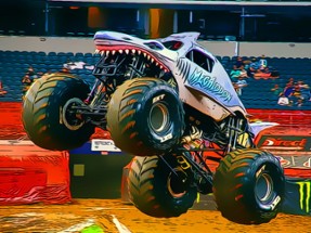 Monster Truck Racing Puzzle Image