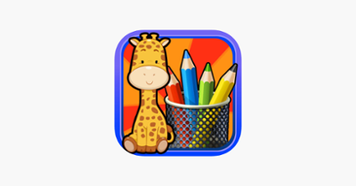 Kids Doodle &amp; Animal Coloring Draw Book -  play my pet paint pad and color drawing farm games for the preschool kids Image