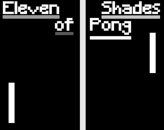 Eleven Shades of Pong Game Cover