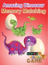 Amazing Dinosaur Memory Matching Game Kid Toddlers Image