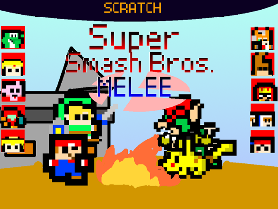 Super Smash Brothers Melee but scratch Game Cover