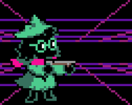 Ralsei has a gun, but otherwise everything's normal Image