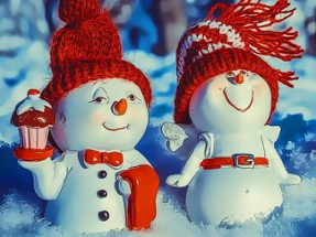 Snowman Couples Image