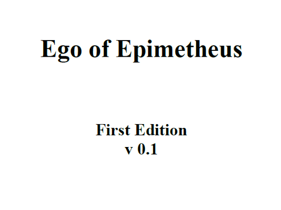 Ego of Epimetheus Game Cover