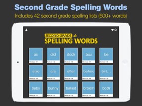 Second Grade Spelling Words Image