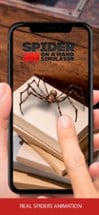 3D spider on a hand simulator Image