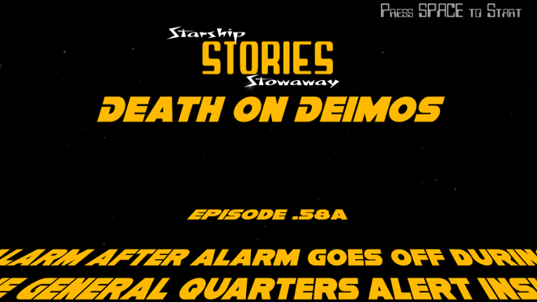 Weekly game Jam 116 Death on Deimos Game Cover