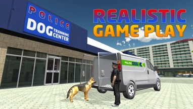 Police Dog Transporter Truck – Drive minivan &amp; transport dogs in this simulator game Image