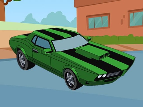 Ben 10 Car Jigsaw Game Cover