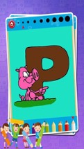 ABC Coloring and Cartoon Animal Alphabet Image