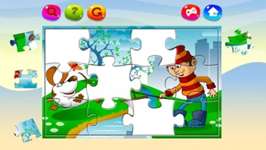 Jigsaw Puzzle Cartoon Picture Image