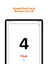 Numbers Flash Cards 1-25 Image