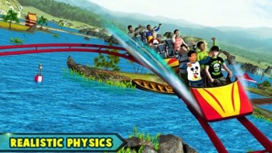 Theme Park Roller Coaster Ride Image