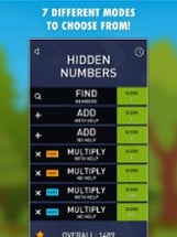 Hidden Numbers Math Game Image