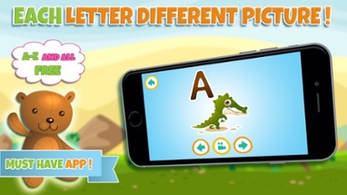 Learn alphabet and letter - ABC learning game for toddler kids &amp; preschool children Image