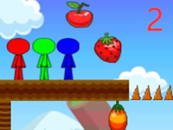 Stickman Bros In Fruit Island 2 Game Cover