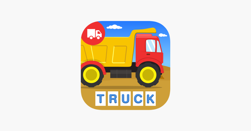 First Words Trucks and Things That Go - Educational Alphabet Shape Puzzle for Toddlers and Preschool Kids Learning ABCs Free Game Cover