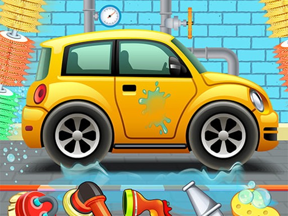 Kids Car Wash Service Auto Workshop Garage Game Cover