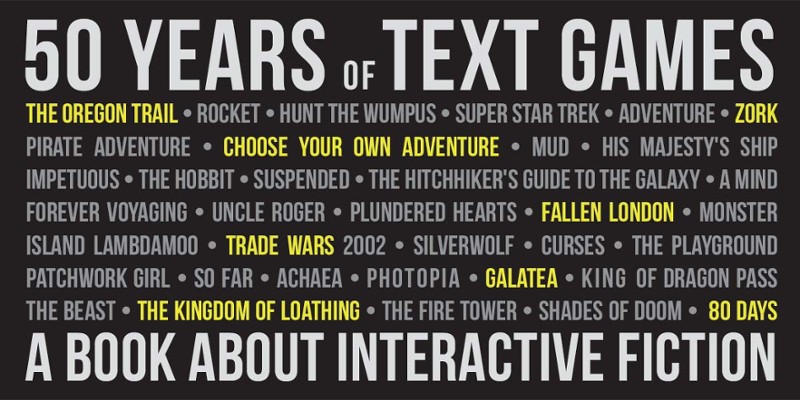 50 Years of Text Games: From Oregon Trail to AI Dungeon Game Cover