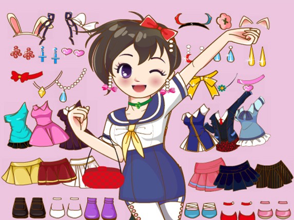 Anime Dress Up Mania Game Cover