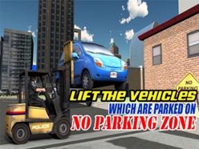 Police Car Lifter Simulator 3D – Drive cops vehicle to lift wrongly parked cars Image