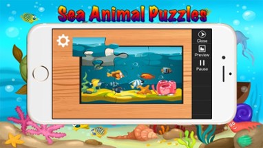 Sea Animal Jigsaw Puzzles for Toddlers Kids Games Image