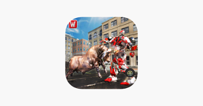 Robot Vs Bull City Battle 3D Image