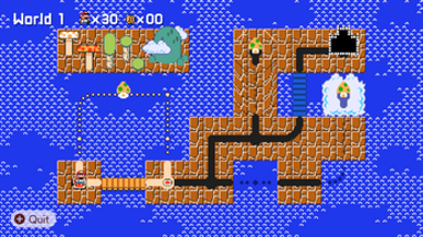 SMB1 World map in Super Mario Maker 2 Image