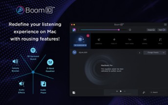 Boom 3D Mac: Volume Booster, Equalizer and 3D surround sound in games Image