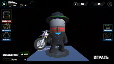 MotoCrossFalls - Compete in motocross races with obstacles online! Image