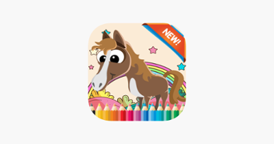 My Pony Coloring Book for children age 1-10: Games free for Learn to use finger while coloring with each coloring pages Image